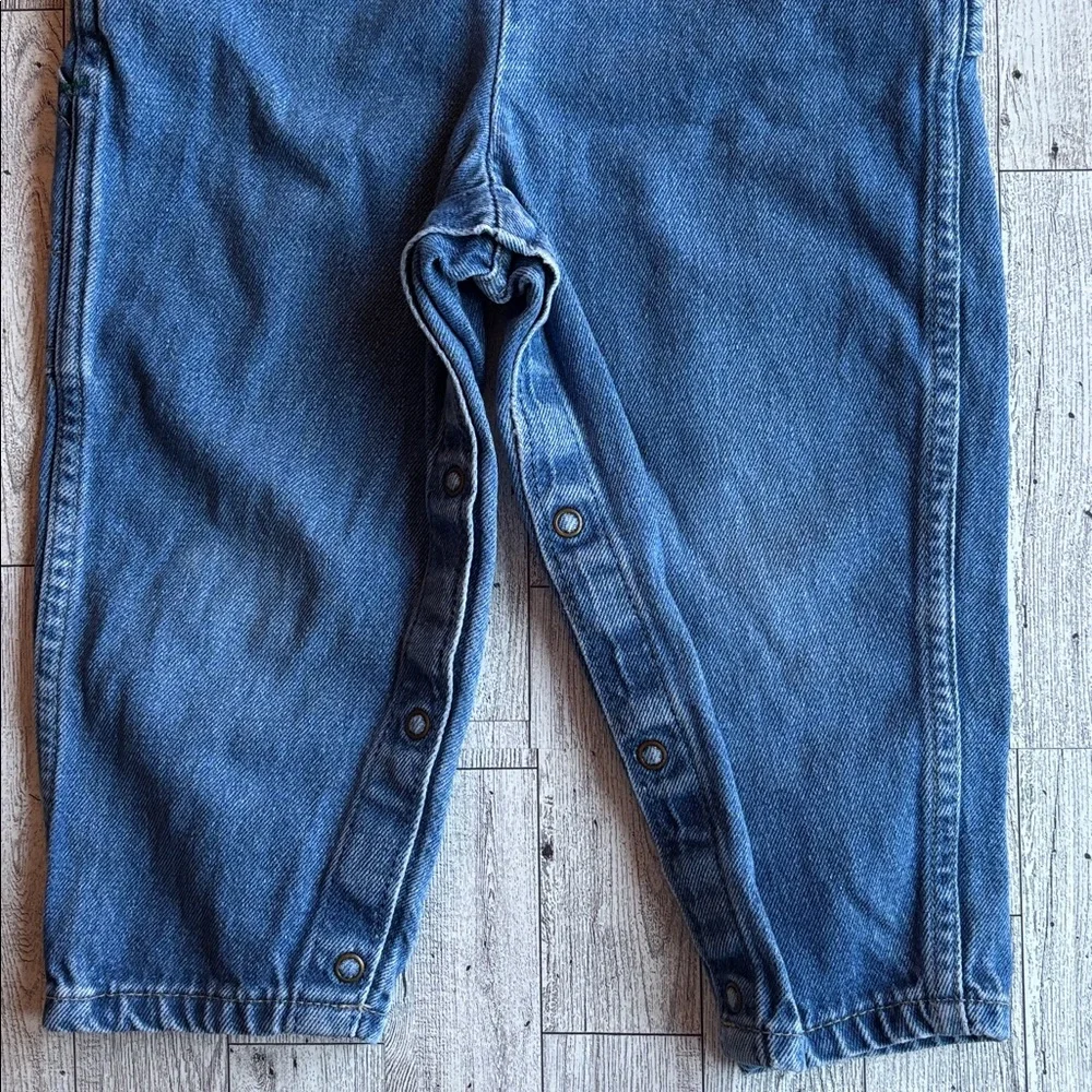 Vintage OshKosh‎ B'Gosh Bibs Vestbak 3T Unisex Overalls Pants Made in USA Snaps